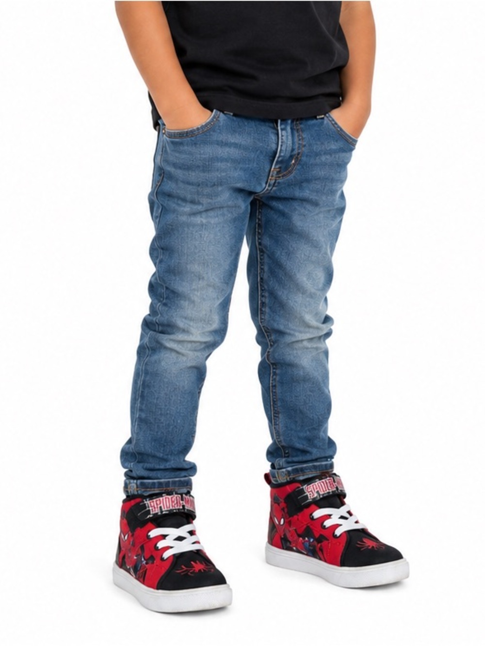 Marvel | Spiderman High Top Sneakers | Red/Black | Kids 13 US
